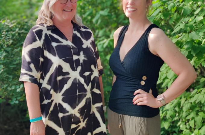 Foto af Marianne og Louise